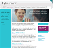 Tablet Screenshot of depression.cyberonics.com